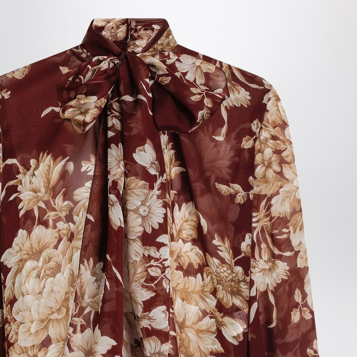 Dolce & Gabbana Dolce&Gabbana Chiffon shirt with rose print