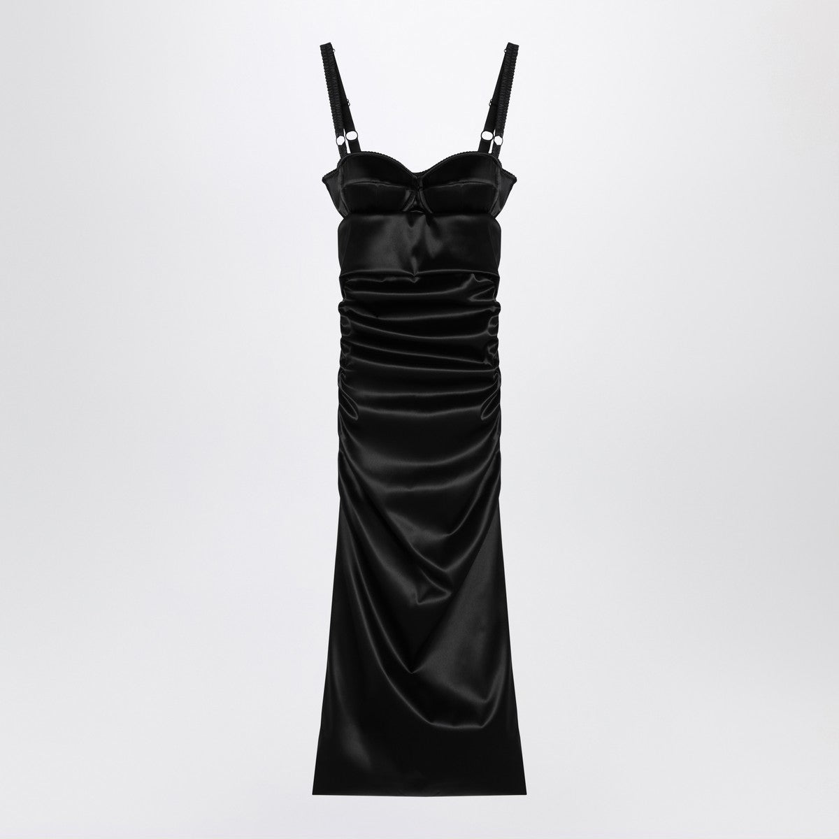 Dolce & Gabbana Dolce&Gabbana Draped black dress with bra detail Dolce & Gabbana