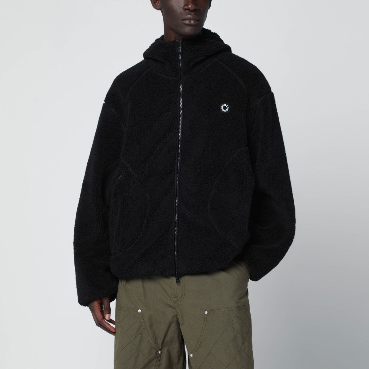 KENZO Black hooded fleece Kenzo