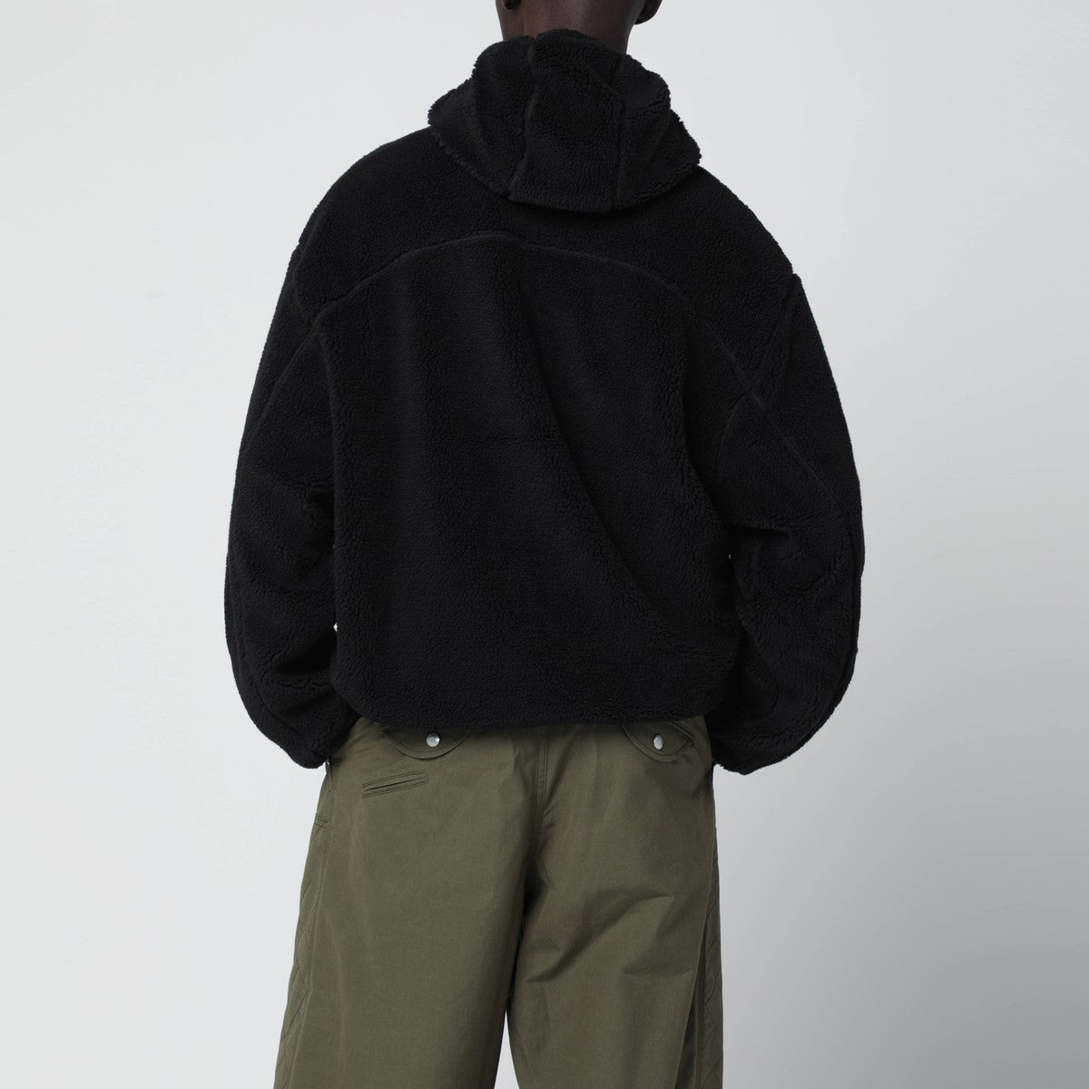 KENZO Black hooded fleece Kenzo