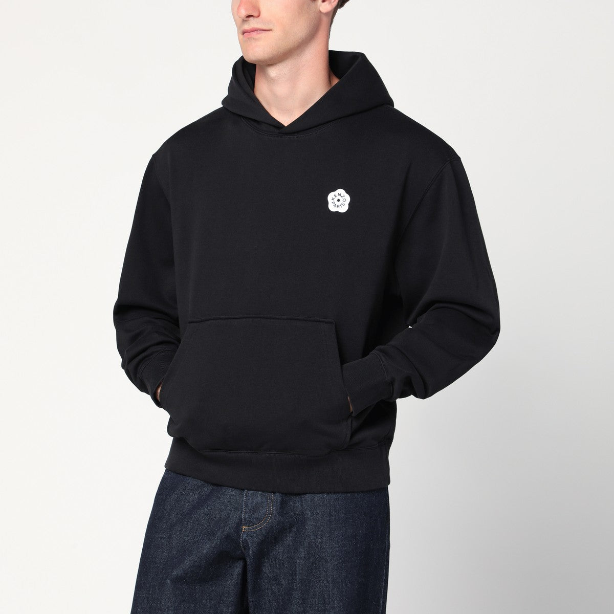 KENZO Black cotton hoodie Kenzo