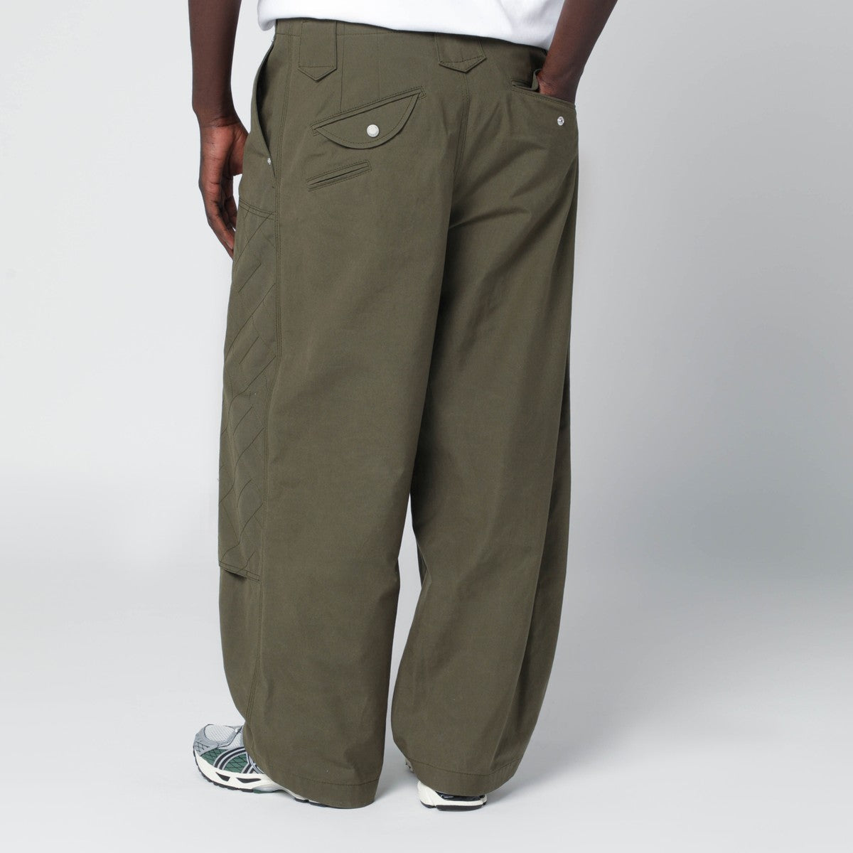 KENZO Khaki green cotton trousers Kenzo