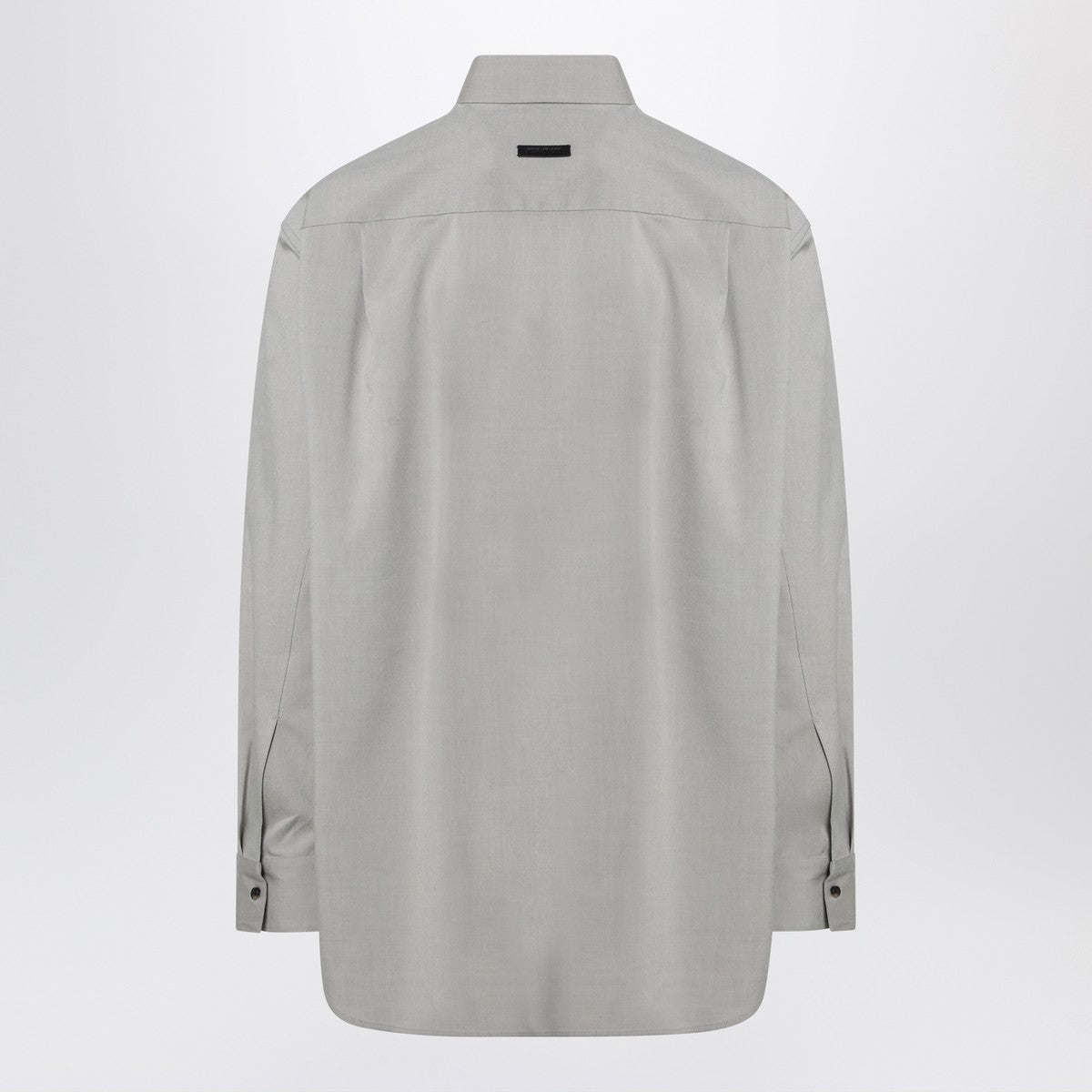 Fear of God Grey dove grey mélange cotton shirt Fear of God