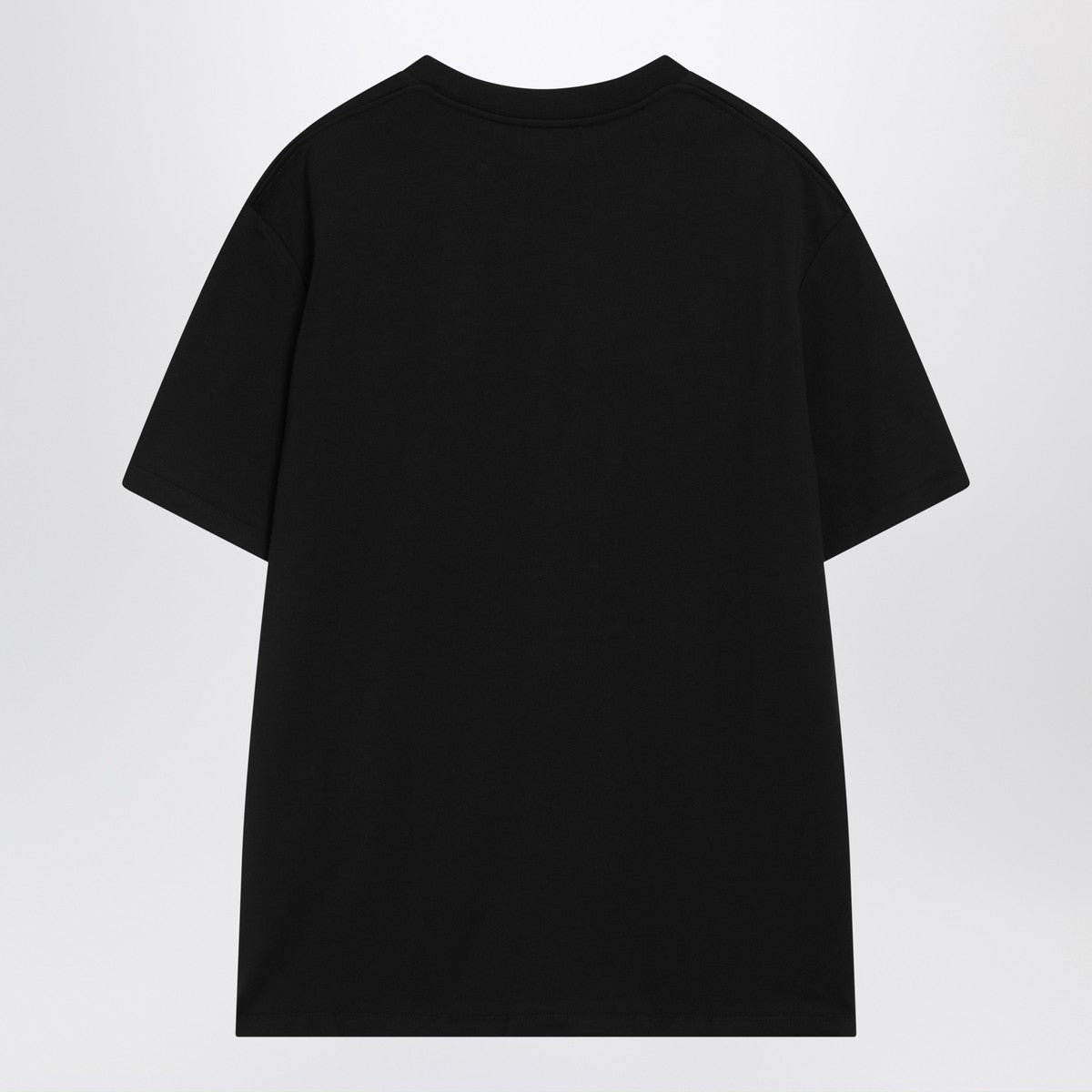 Balmain Black cotton crewneck t-shirt with logo Balmain