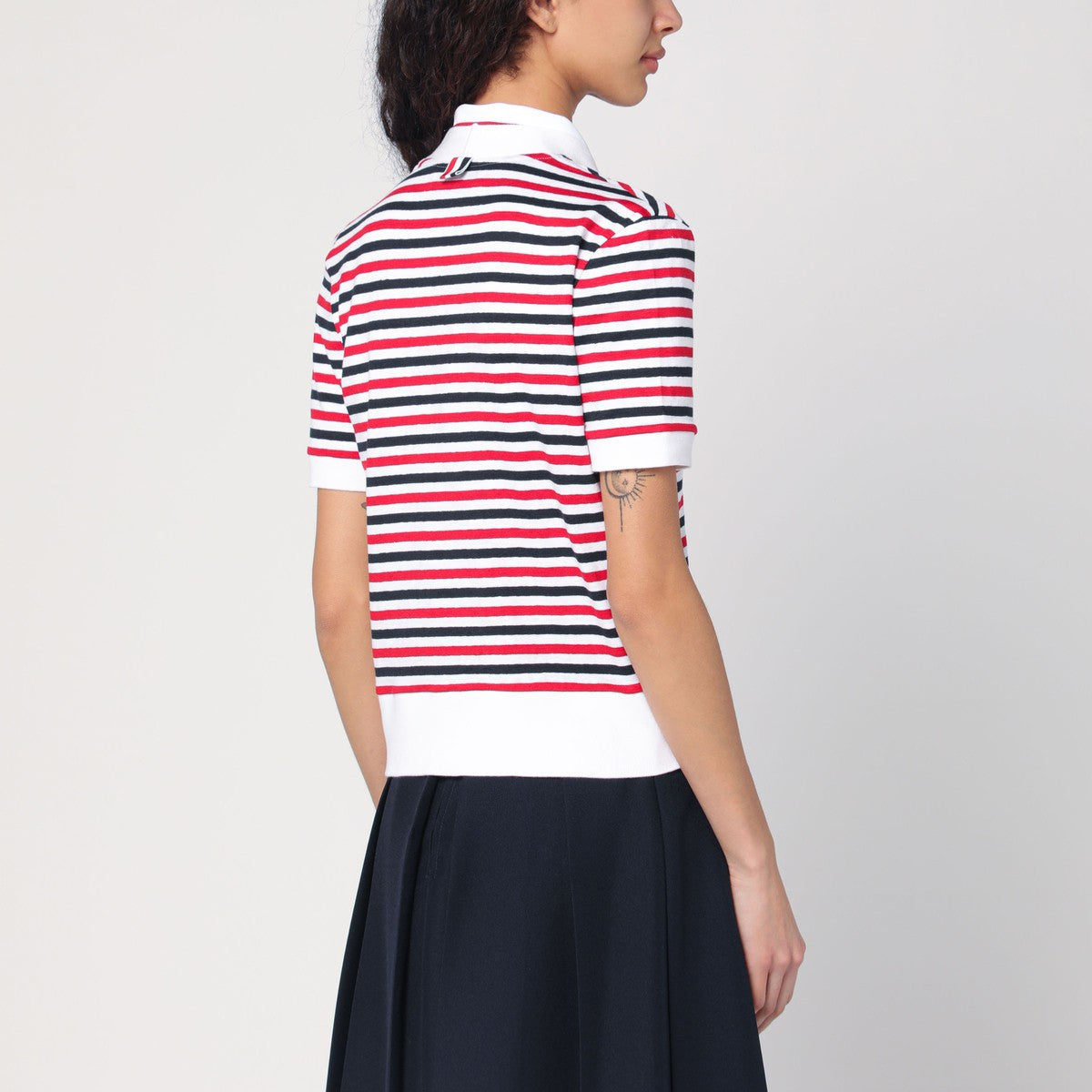 Thom Browne Striped cardigan in linen Thom Browne
