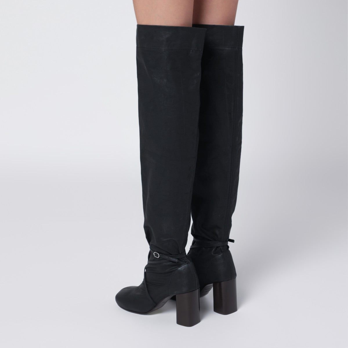 LEMAIRE High Anatomic Boots in Onyx Lemaire