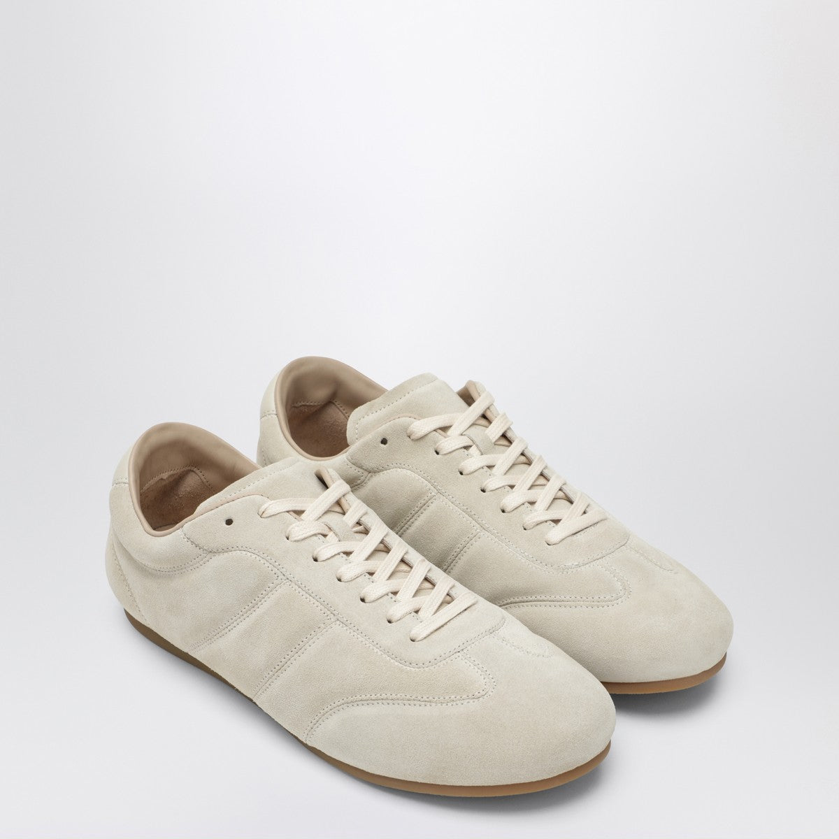 LEMAIRE Soft Runner Sneakers in Ivory Suede Lemaire