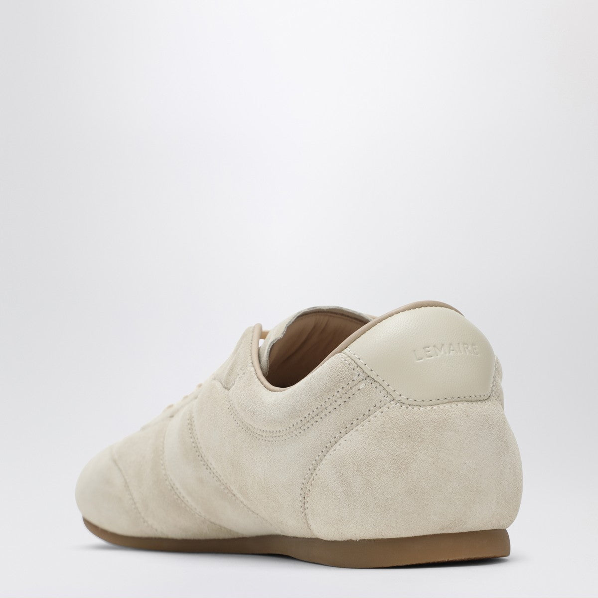 LEMAIRE Soft Runner Sneakers in Ivory Suede Lemaire