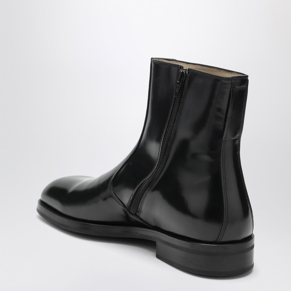 LEMAIRE Black leather ankle boots Lemaire