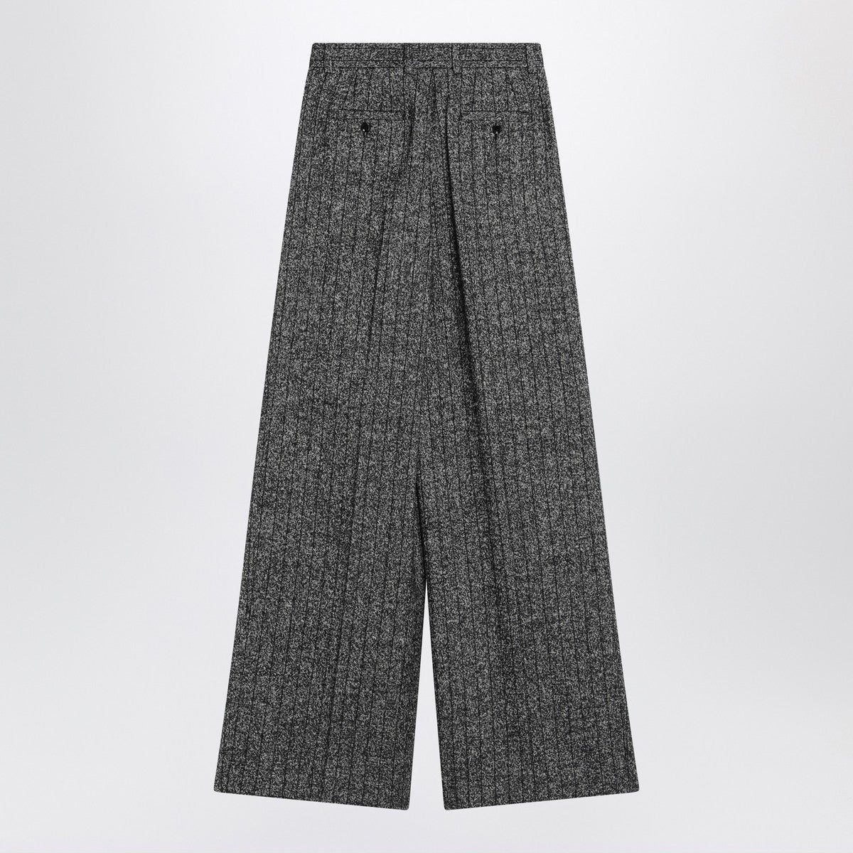 Dolce & Gabbana Dolce&Gabbana Wide dark grey striped trousers Dolce & Gabbana