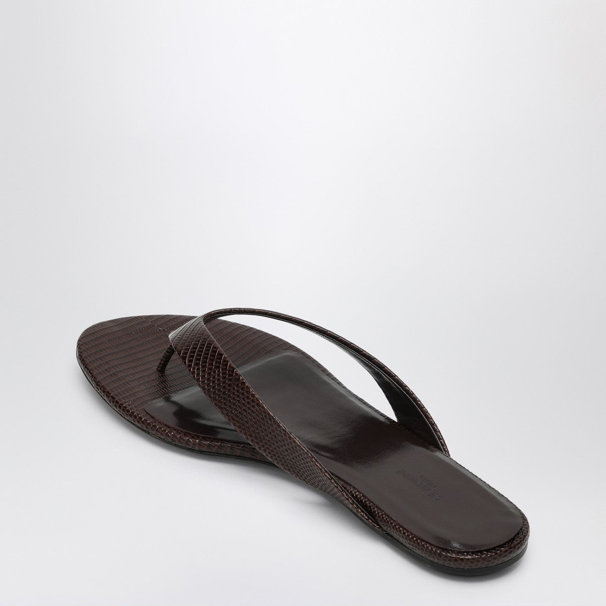 Le Monde Béryl Brown leather flip-flops Le Monde Béryl