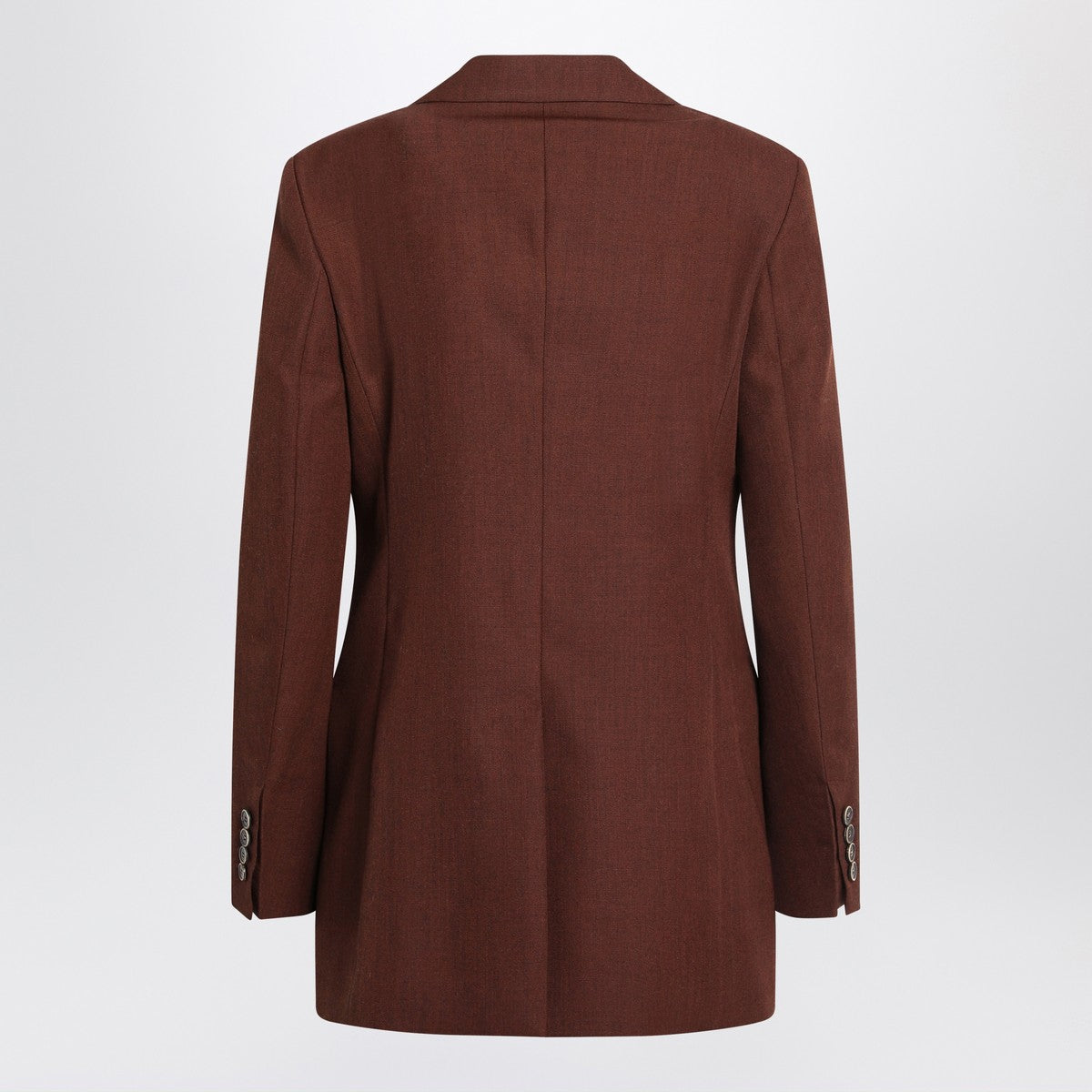 Max Mara Earth-tone jacket in wool grain de poudre Max Mara