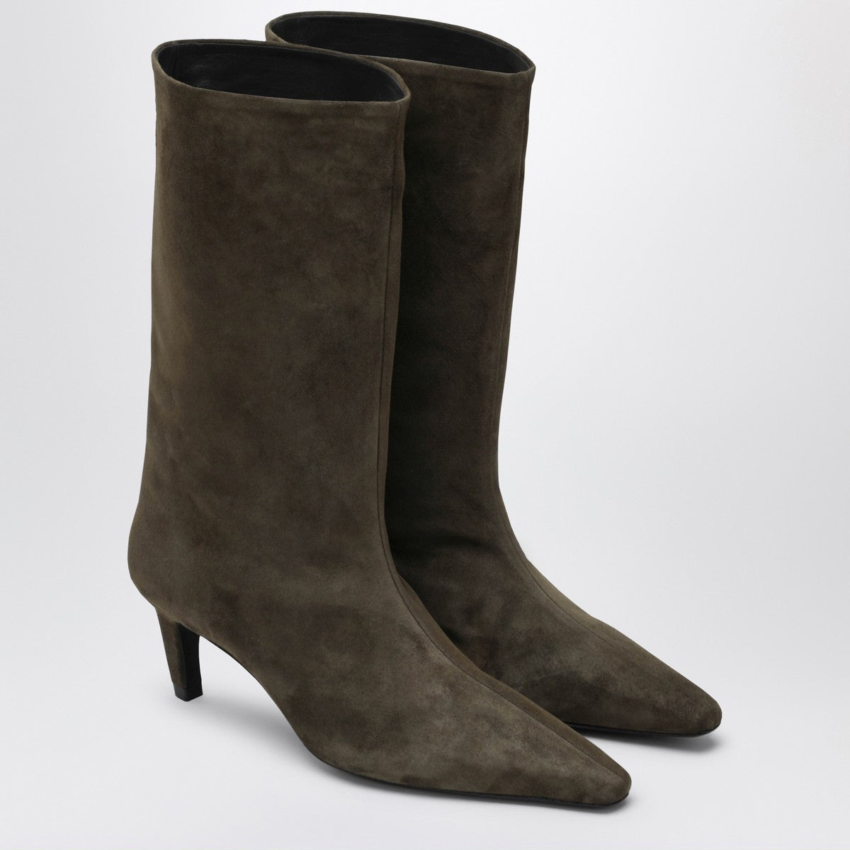 Jude Cave boots in cocoa suede leather Jude