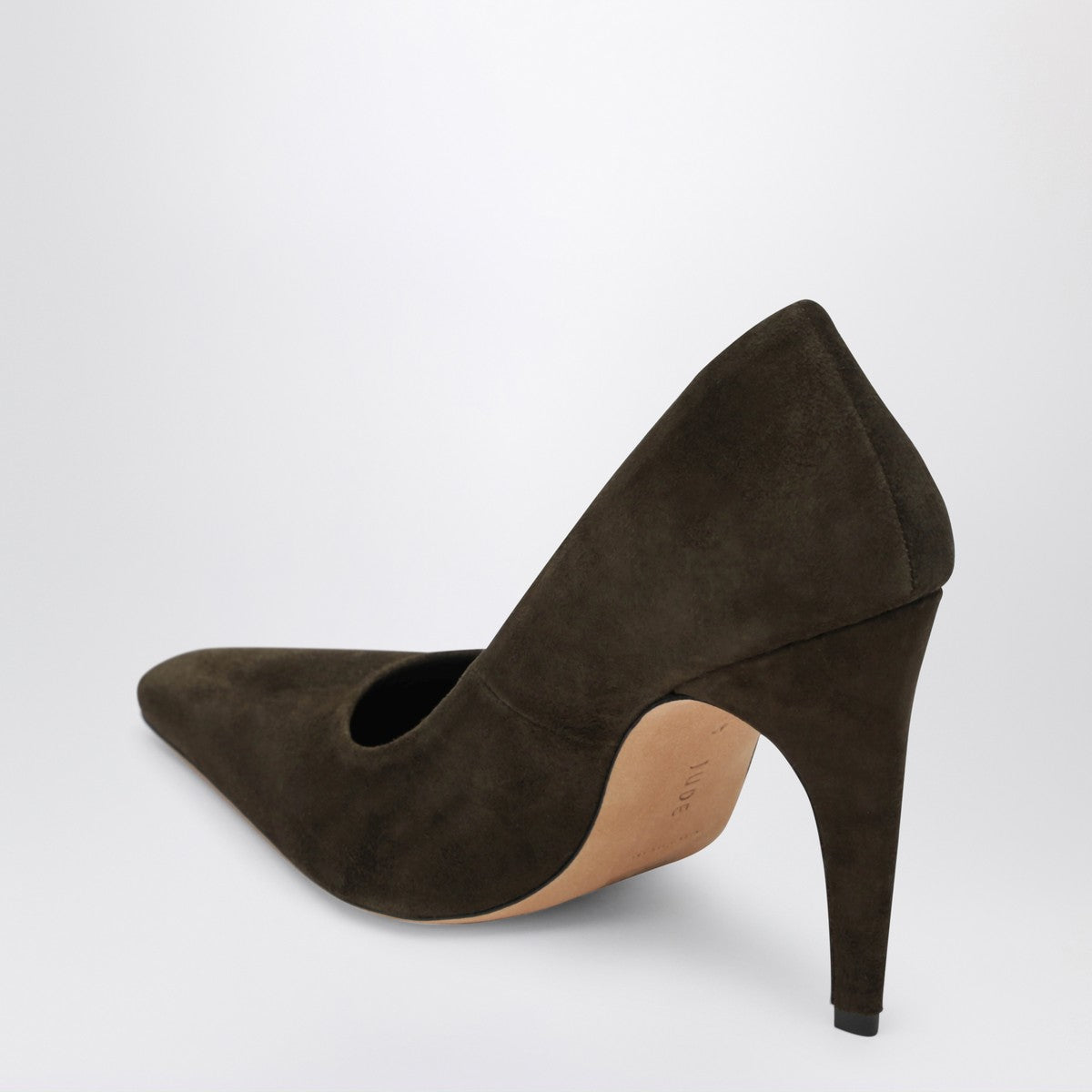 Jude Fame pumps in khaki suede leather Jude