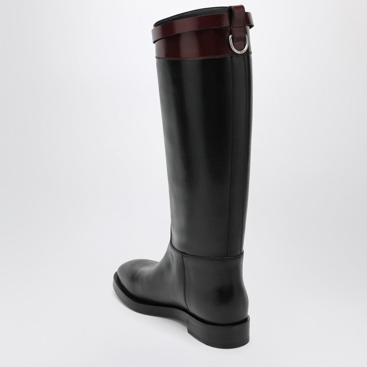 Durazzi Milano Black/burgundy two-tone boots Durazzi Milano