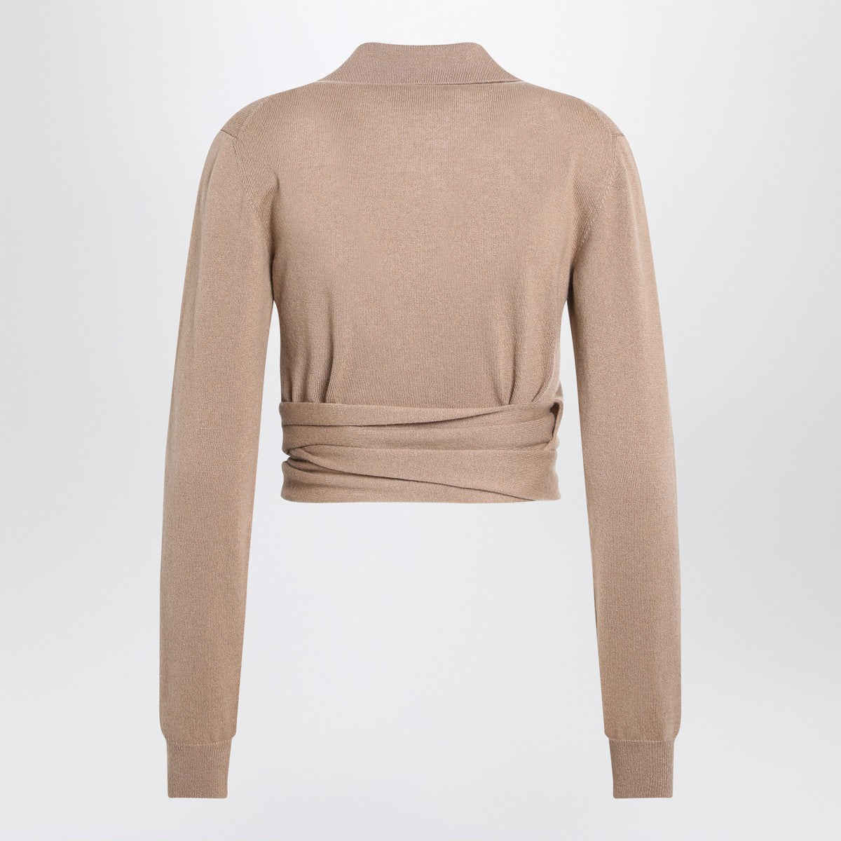 Dolce & Gabbana Dolce&Gabbana Beige wrap cardigan in cashmere Dolce & Gabbana