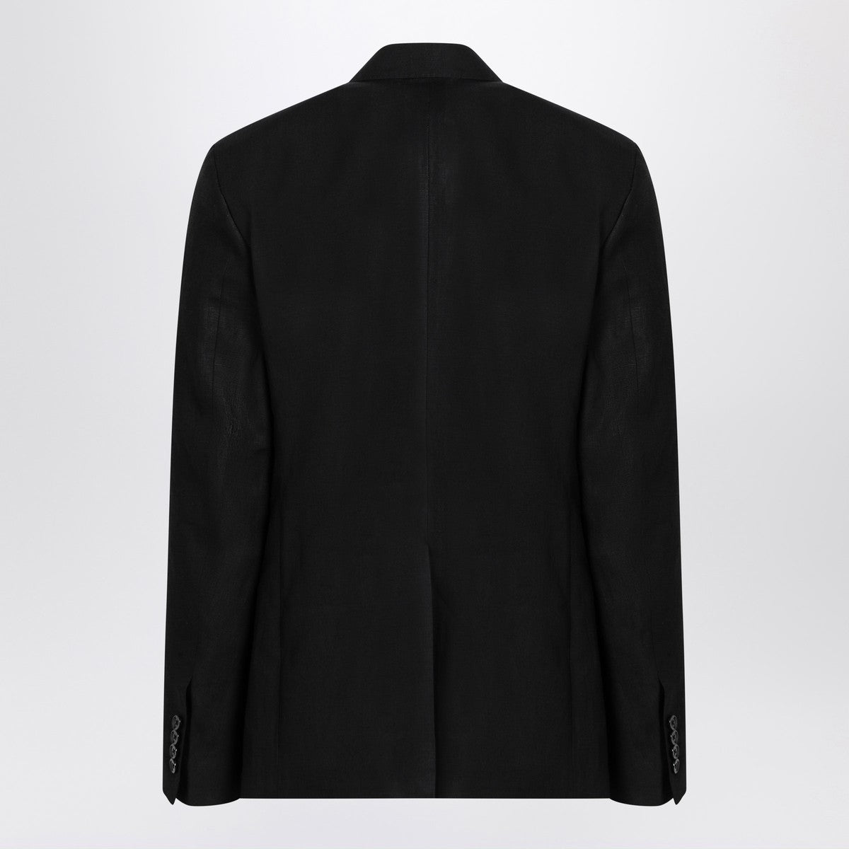 Dolce & Gabbana Dolce&Gabbana Black single-breasted linen jacket Dolce & Gabbana