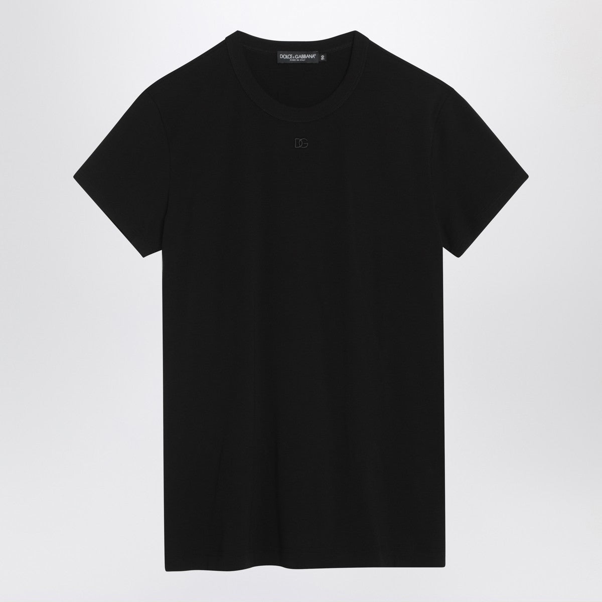Dolce & Gabbana Dolce&Gabbana Black t-shirt with logo embroidery