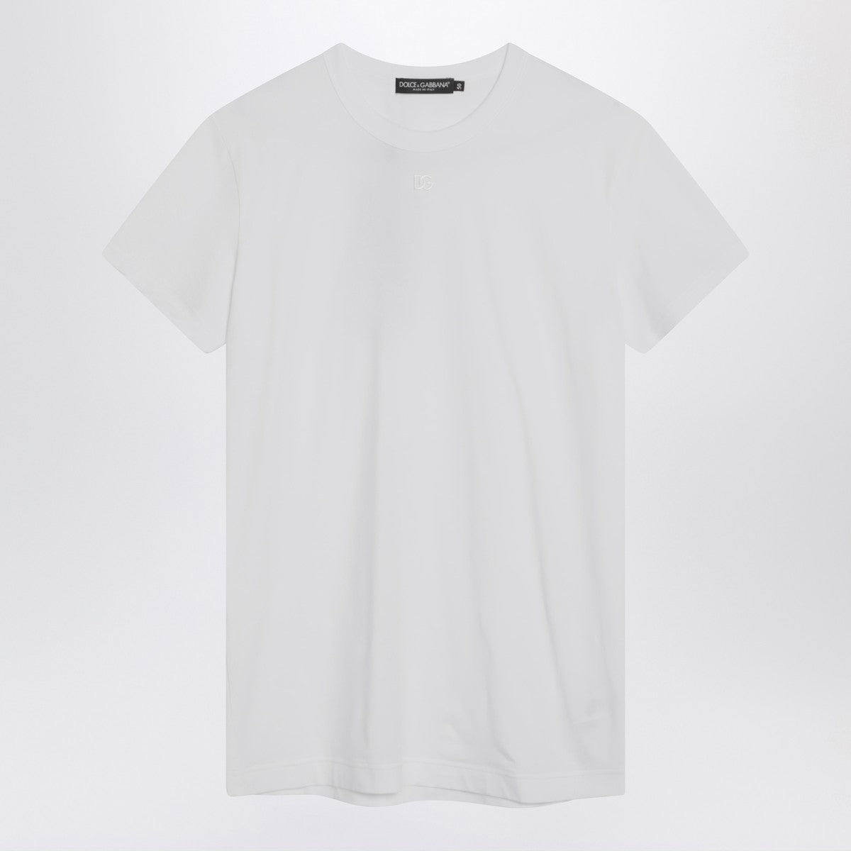Dolce & Gabbana Dolce&Gabbana White t-shirt with logo embroidery Dolce & Gabbana
