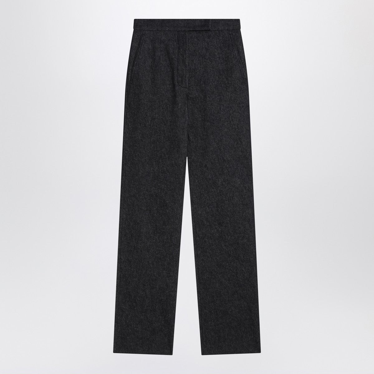 Max Mara Midnight blue trousers in cotton denim effect