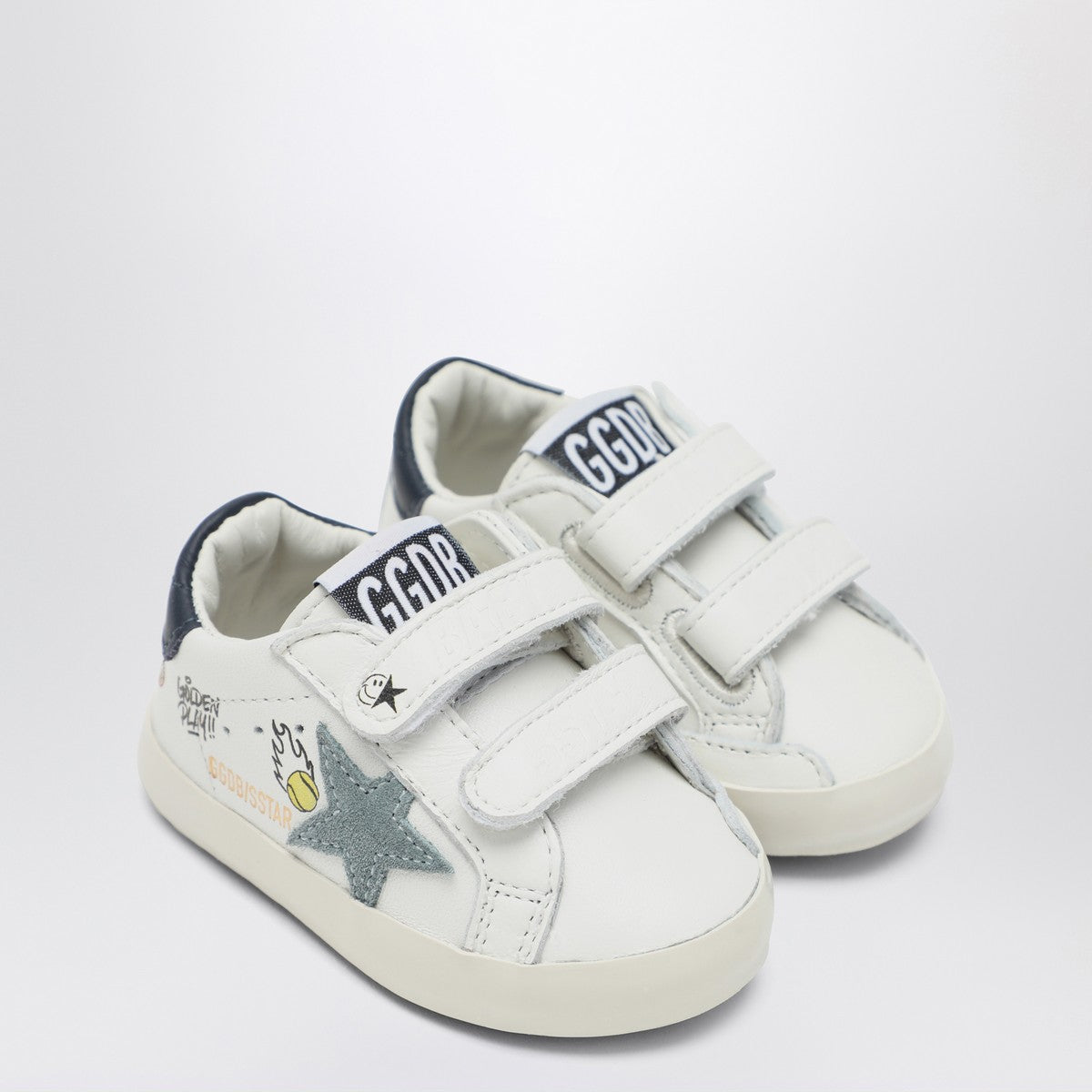 Golden Goose Baby Old School sneakers in white/light blue/navy Golden Goose