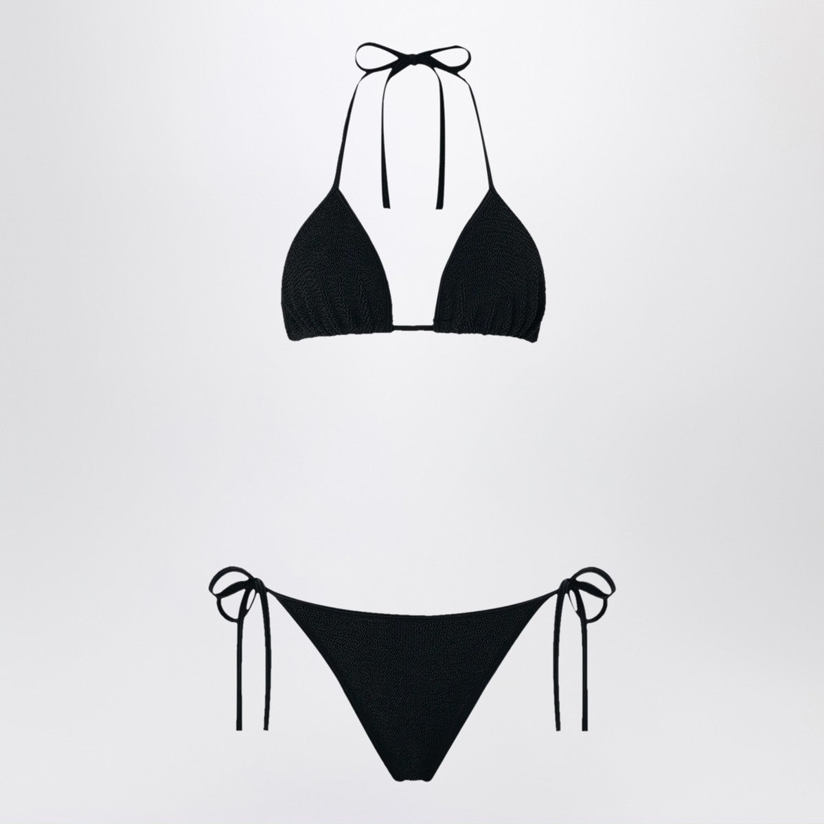 Hunza G. Hunza G Gina triangle bikini set in black Hunza G.