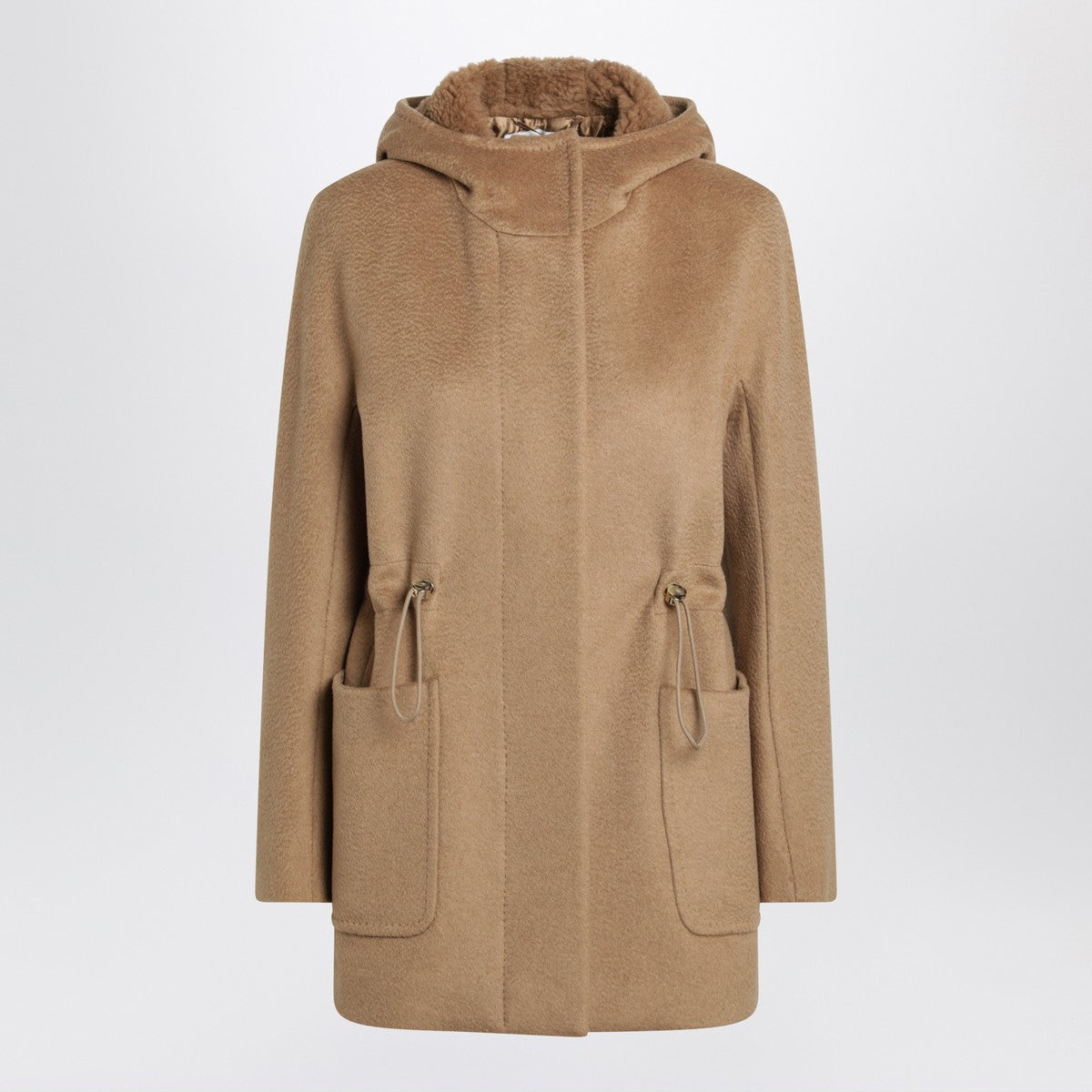 Max Mara Beige zibeline camel parka Max Mara