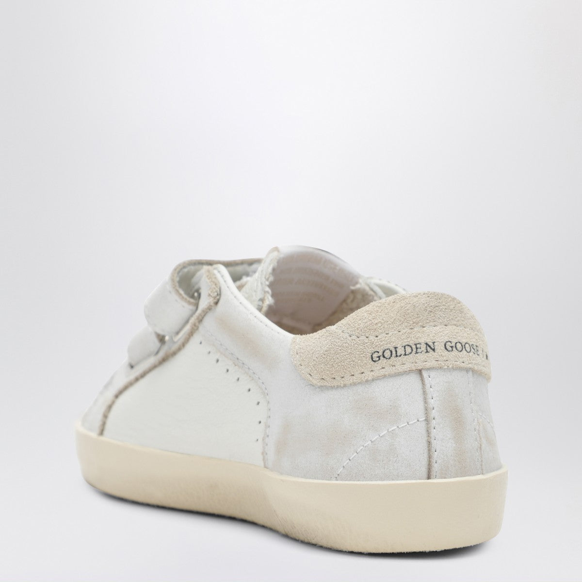 Golden Goose Old School sneakers in white with leopard-print star Golden Goose