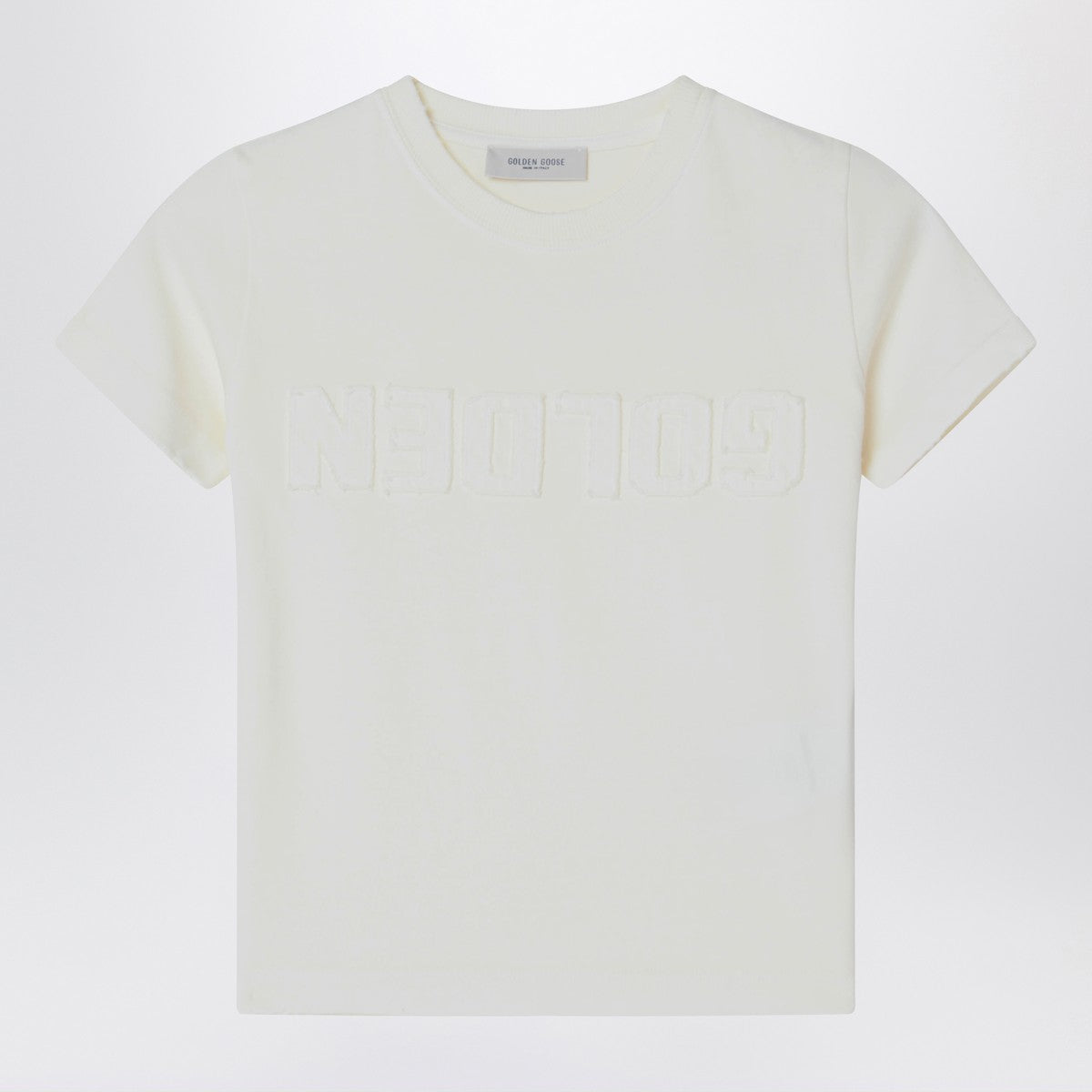 Golden Goose White t-shirt with logo Golden Goose