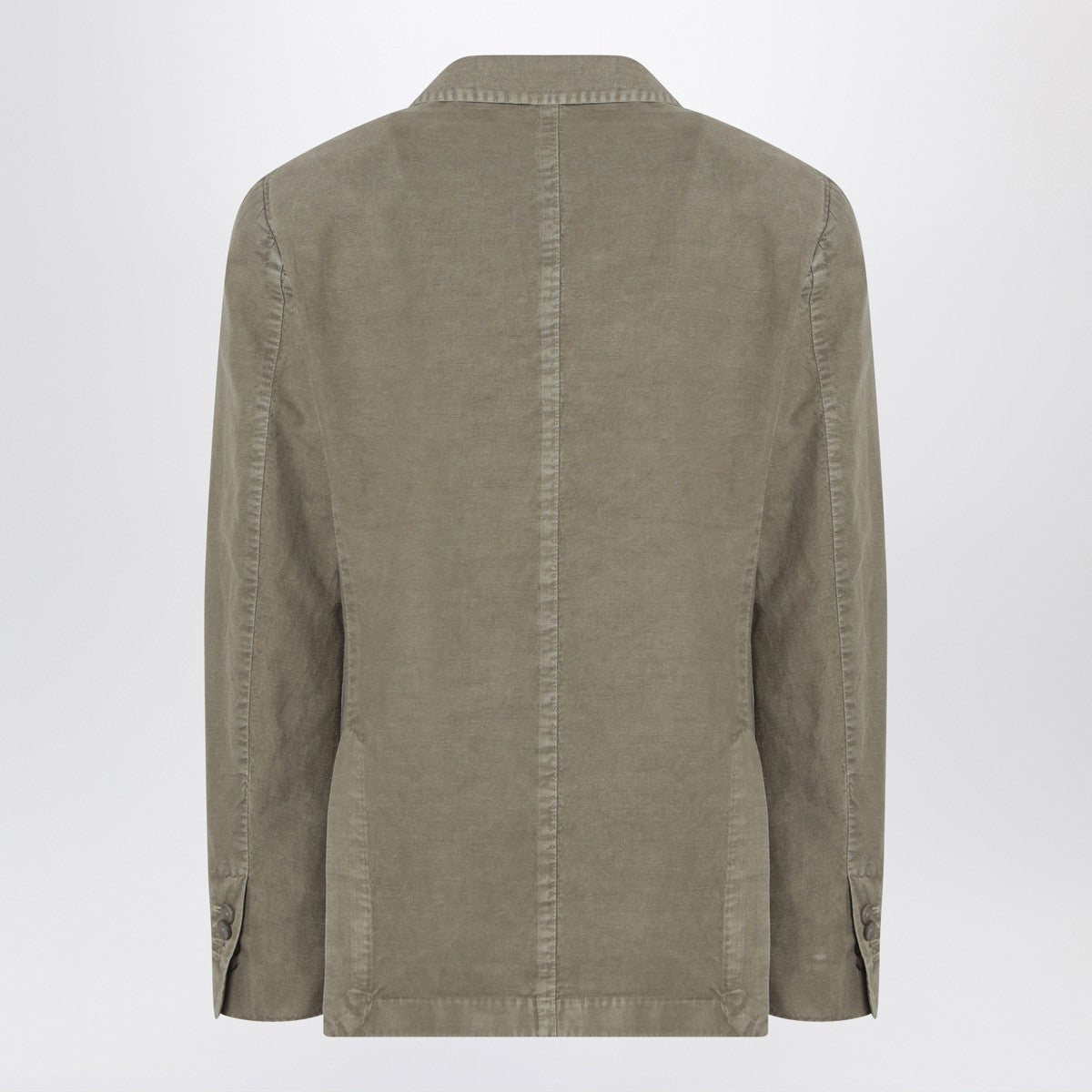 Santaniello Double-breasted sage green jacket Santaniello