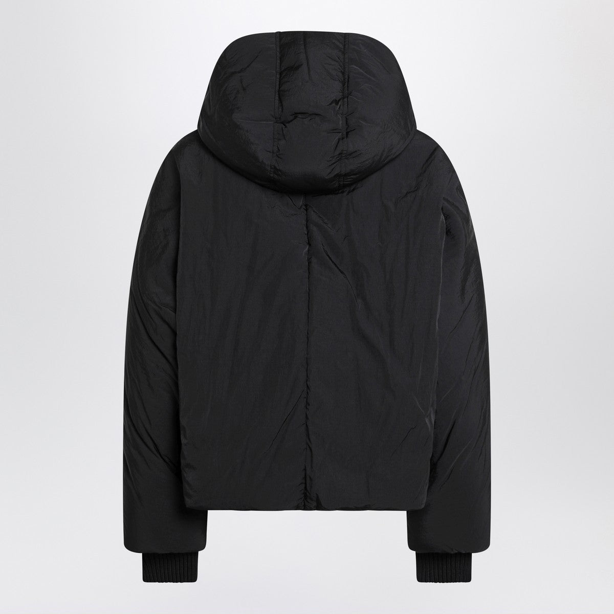 Sportmax Black water-repellent cropped down jacket Sportmax