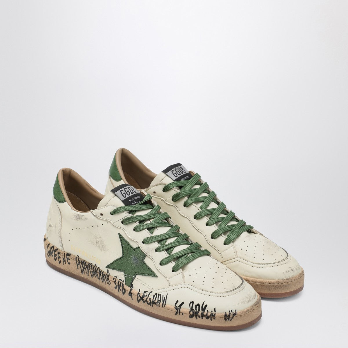 Golden Goose Sneaker Ballstar white/green Golden Goose