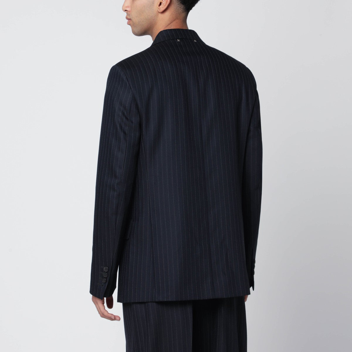 Golden Goose Navy blue pinstripe double-breasted jacket Golden Goose