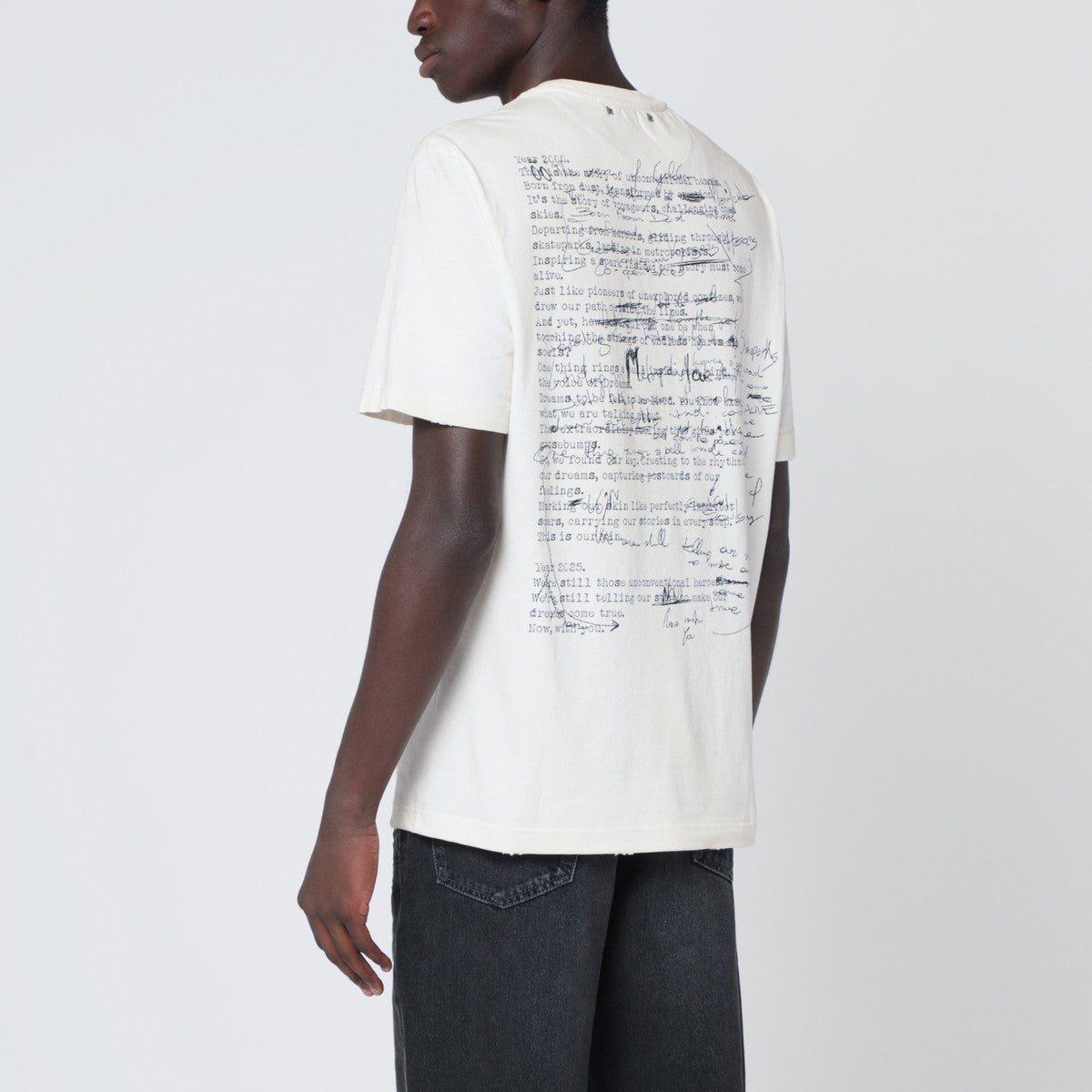 Golden Goose White vintage-effect cotton T-shirt Golden Goose