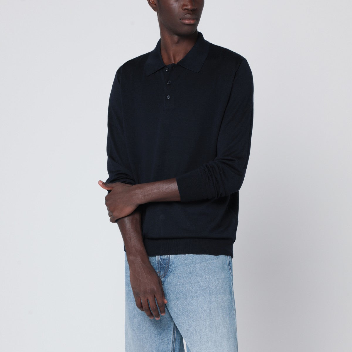 Golden Goose Navy blue wool polo Golden Goose