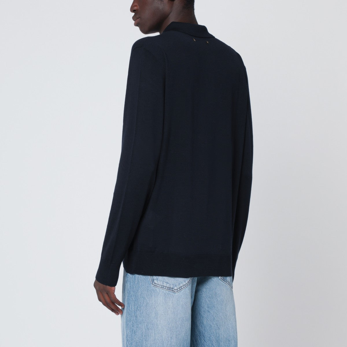 Golden Goose Navy blue wool polo Golden Goose