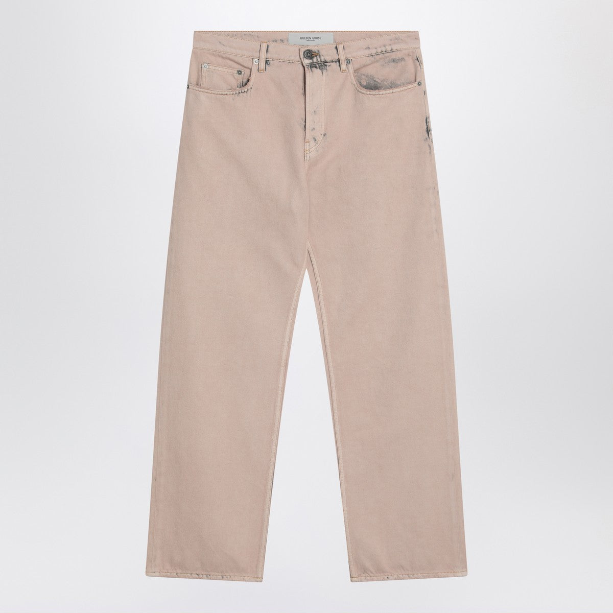 Golden Goose Dyed-effect pink denim jeans Golden Goose