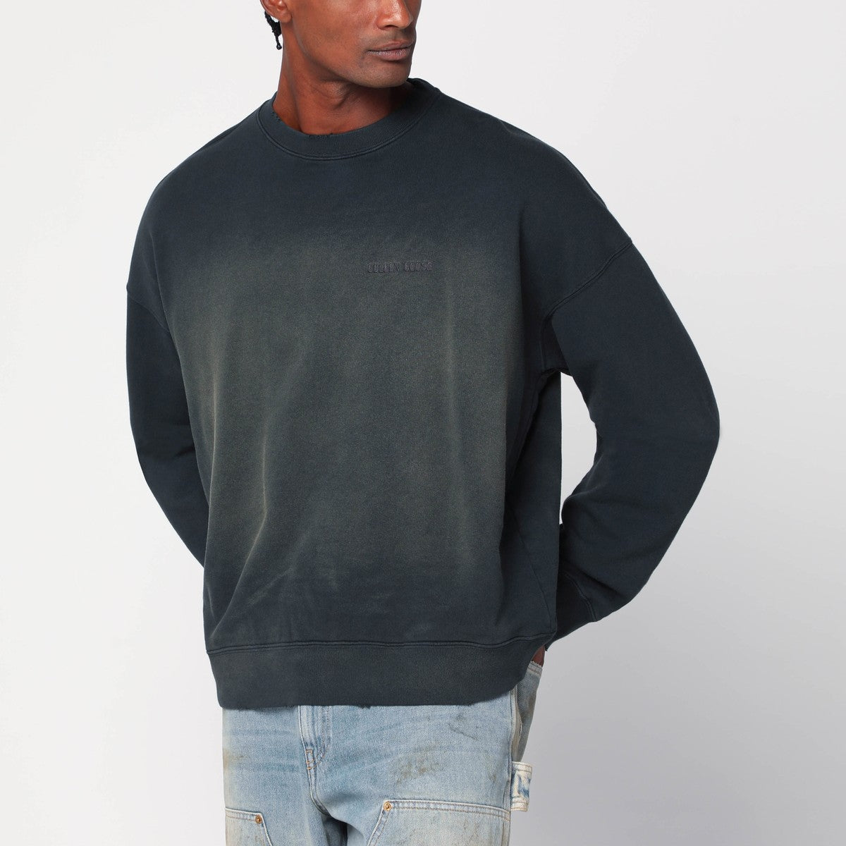 Golden Goose Distressed faded black sweatshirt Golden Goose