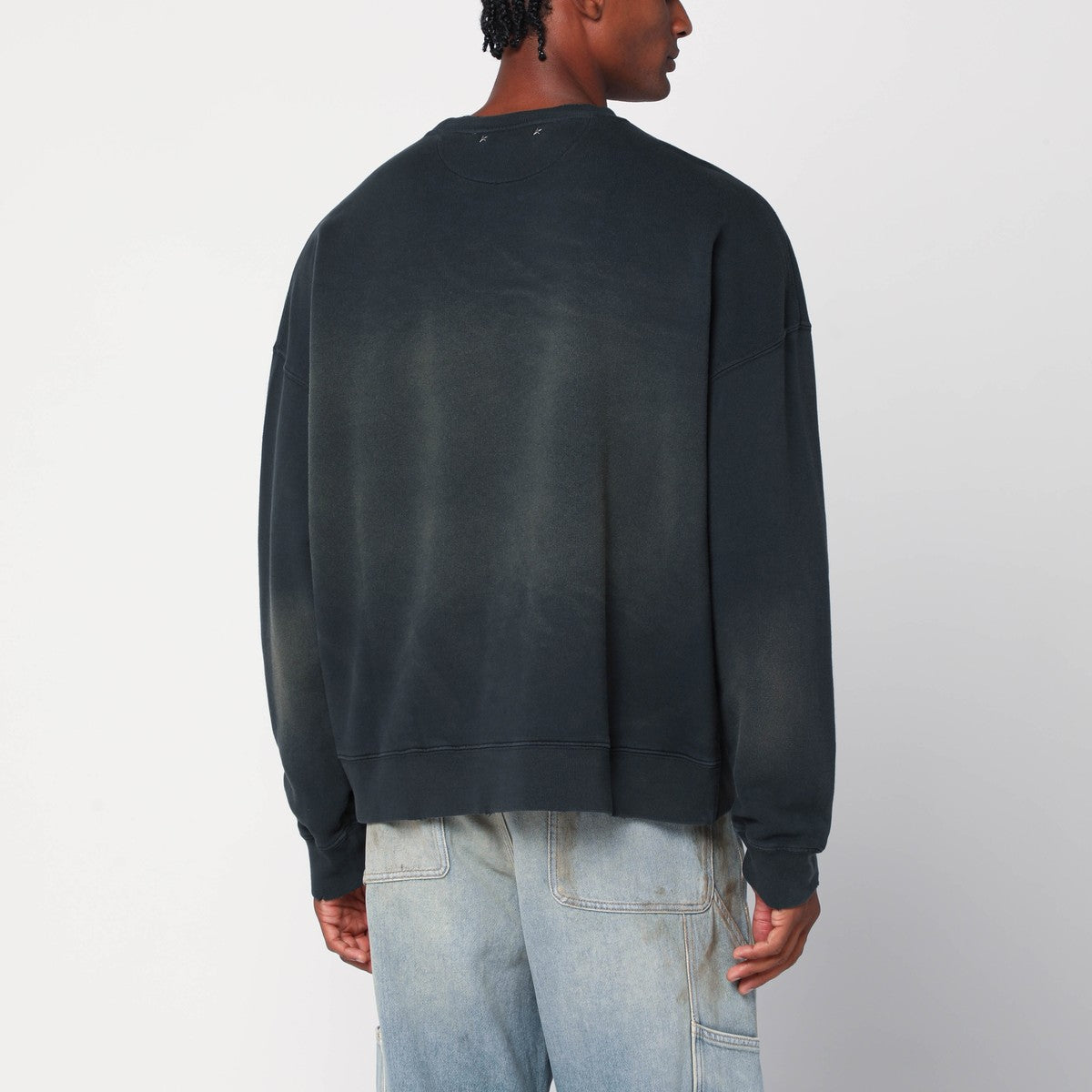 Golden Goose Distressed faded black sweatshirt Golden Goose