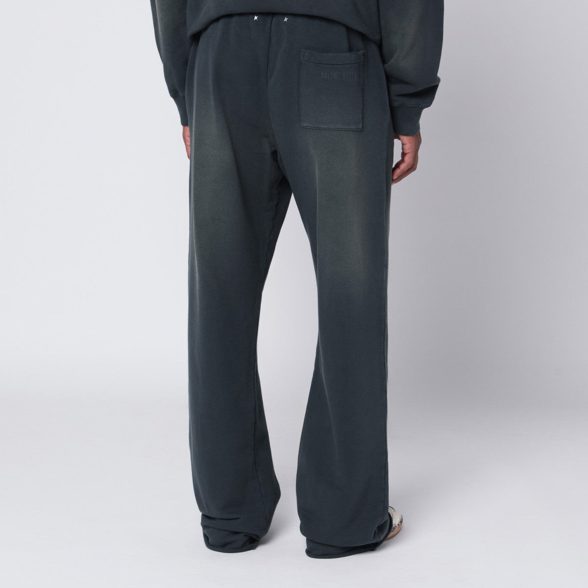 Golden Goose Distressed-effect black jogger pants Golden Goose