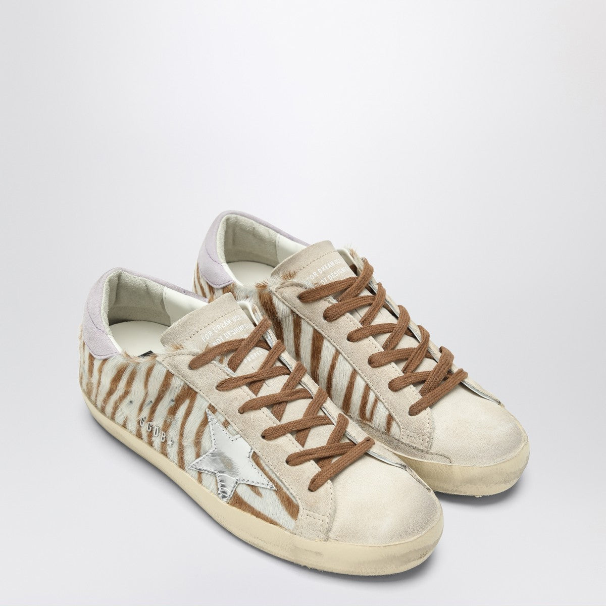 Golden Goose Super-Star sneakers in zebra pony hair Golden Goose