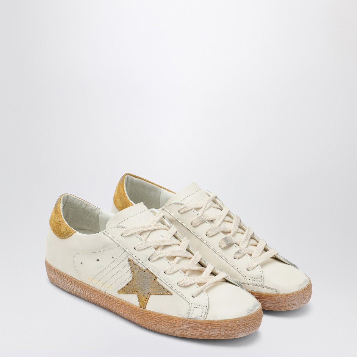 Golden Goose White/Ochre Super-Star sneaker Golden Goose