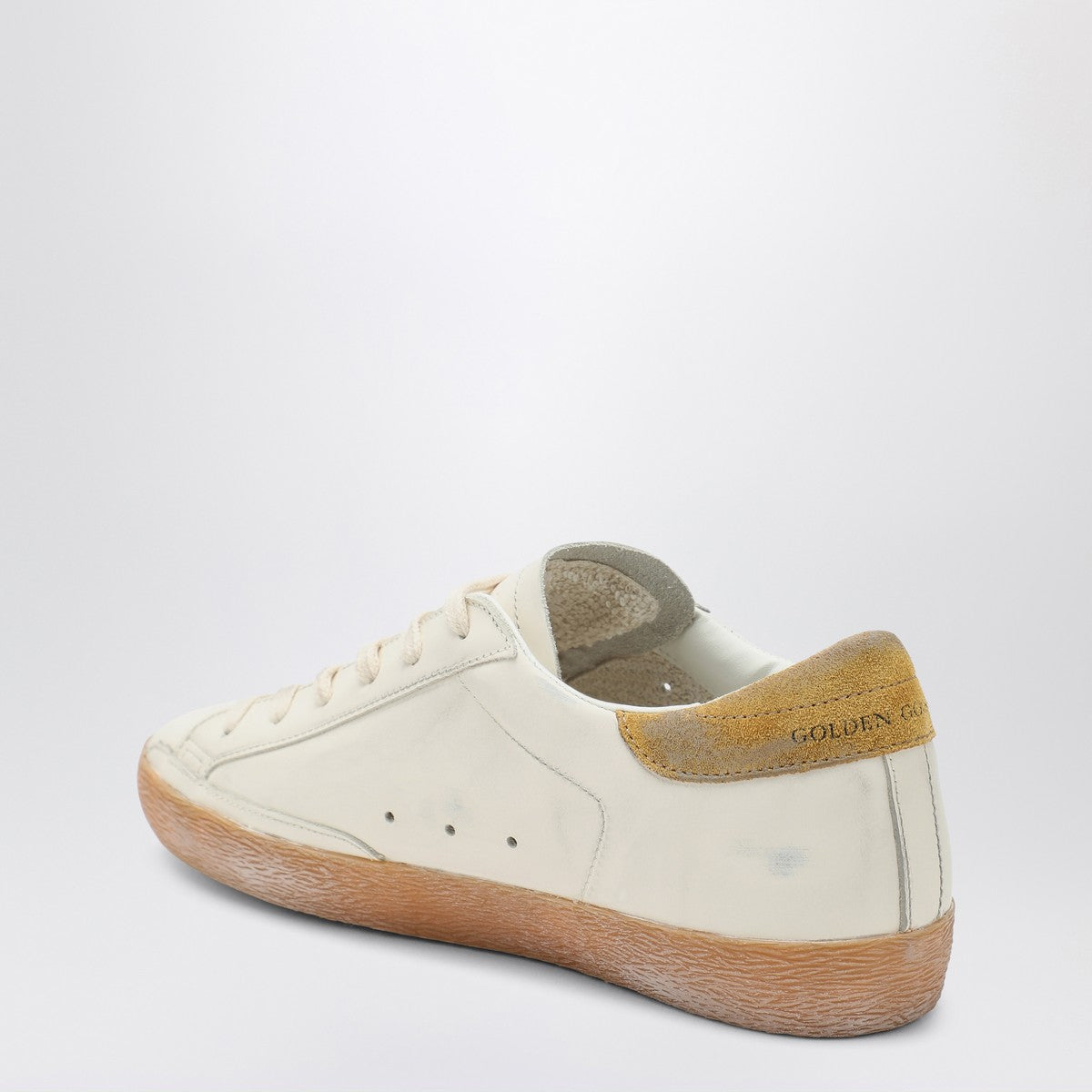 Golden Goose White/Ochre Super-Star sneaker Golden Goose