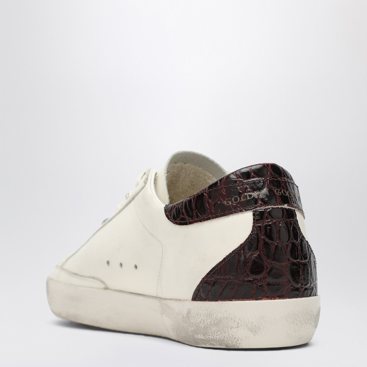 Golden Goose Sneaker Super Star white/platinum/burgundy Golden Goose
