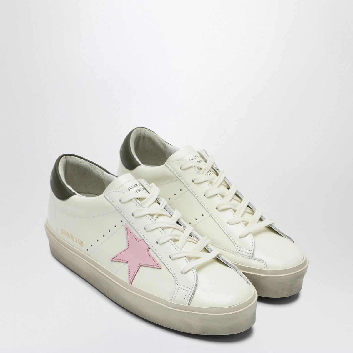 Golden Goose Sneaker Hi Star white/pink/dark green Golden Goose