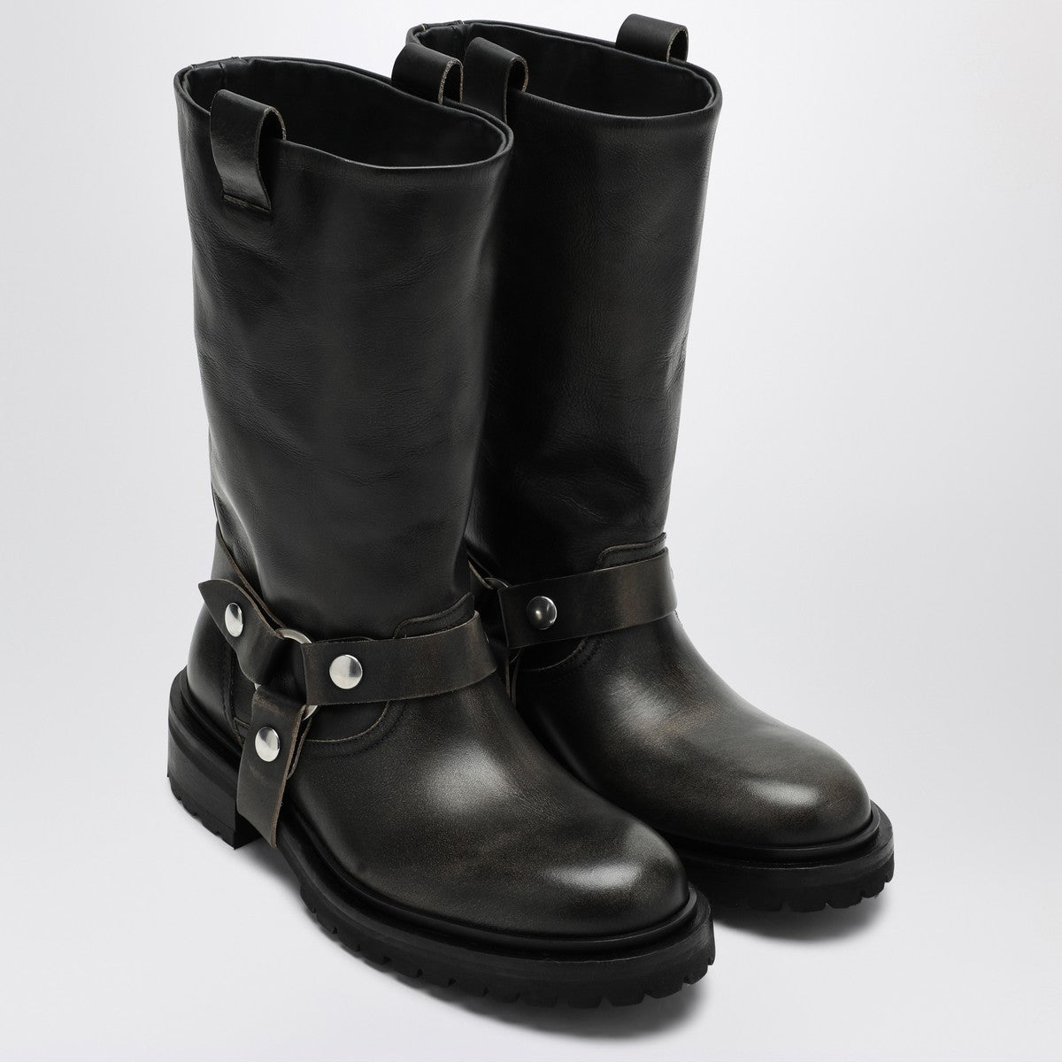 Golden Goose Kurt boots in black leather with buckle Golden Goose