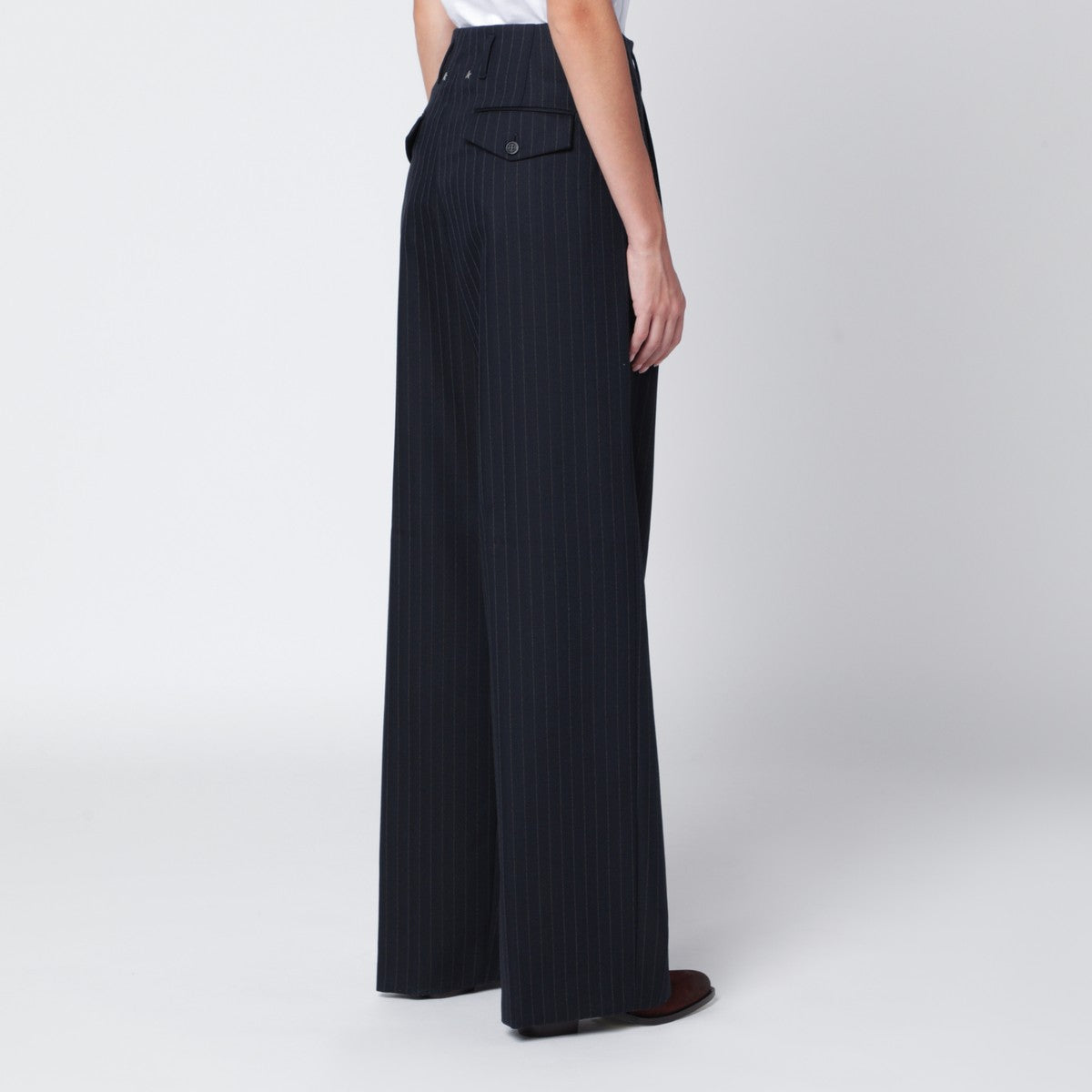 Golden Goose Navy blue pinstripe trousers Golden Goose