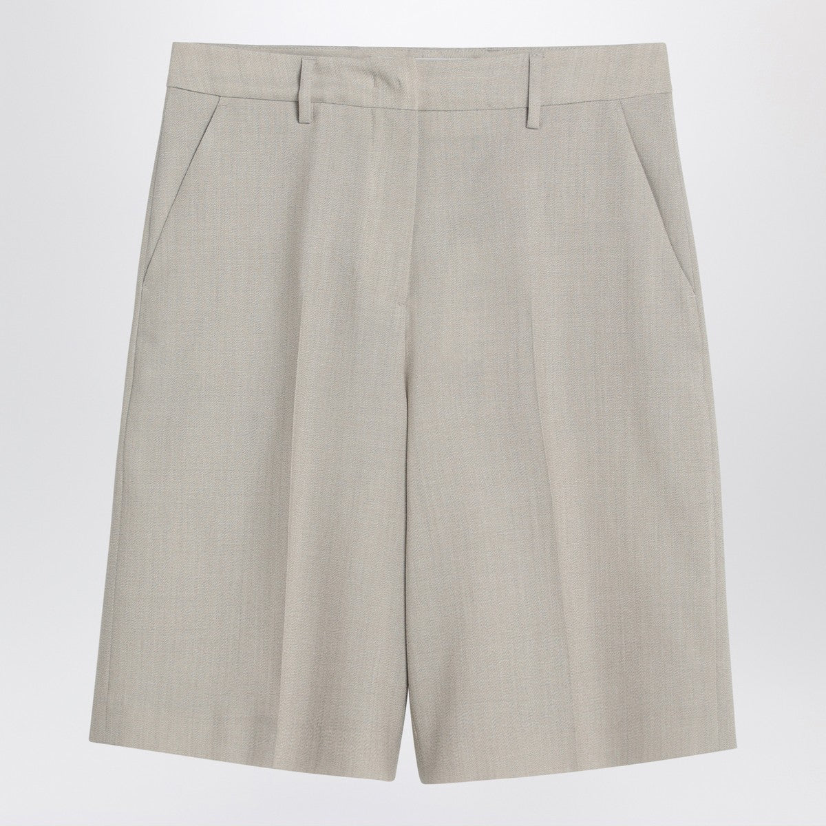 Golden Goose Beige mélange wool-blend bermuda Golden Goose