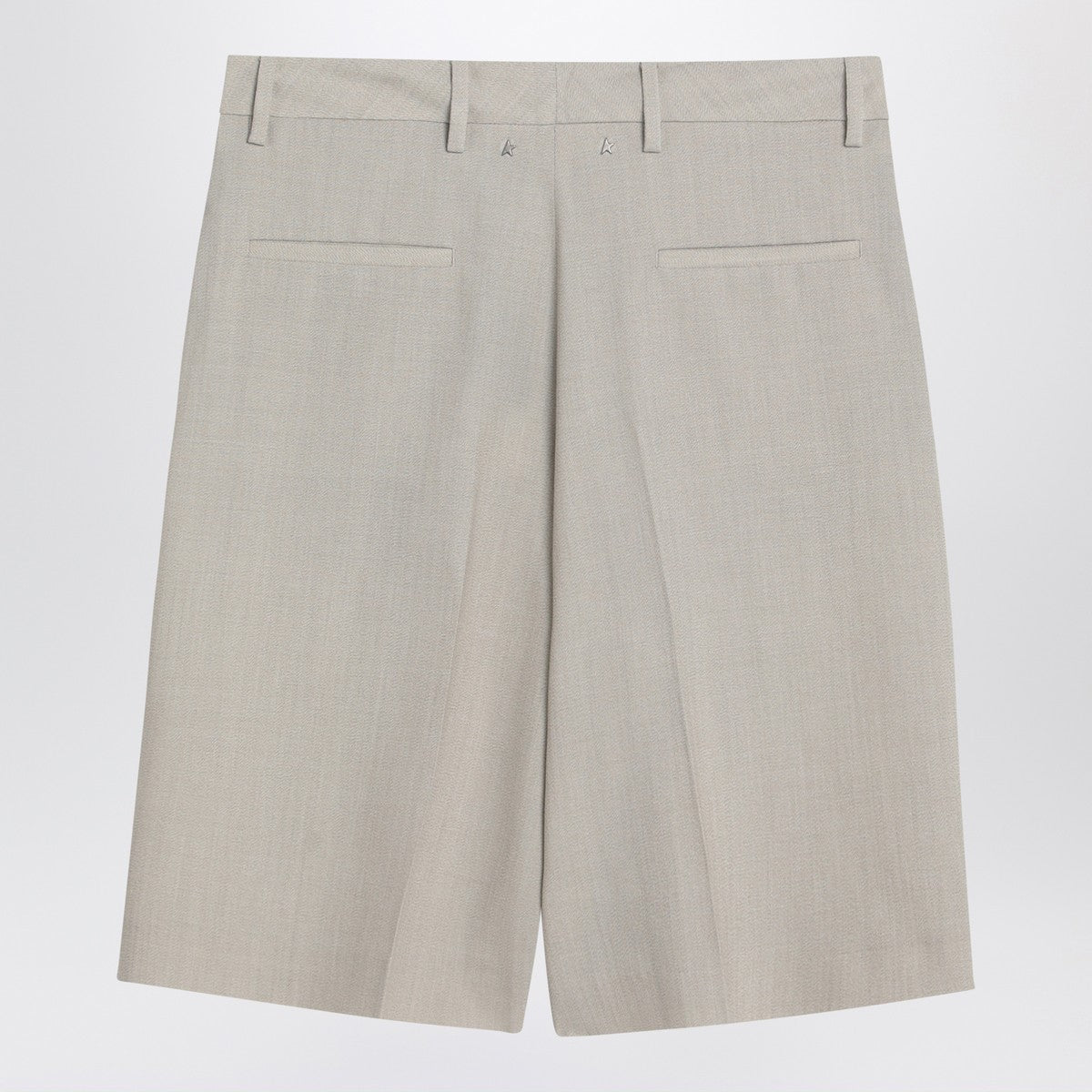 Golden Goose Beige mélange wool-blend bermuda Golden Goose