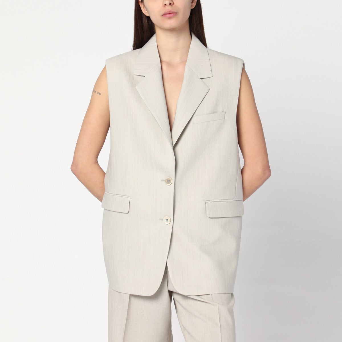 Golden Goose Single-breasted vest in wool blend Golden Goose